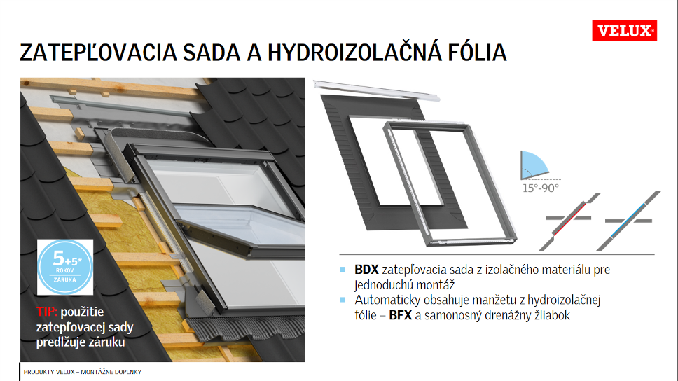 GGL SOLAR GGU SOLAR kyvne strešné okná