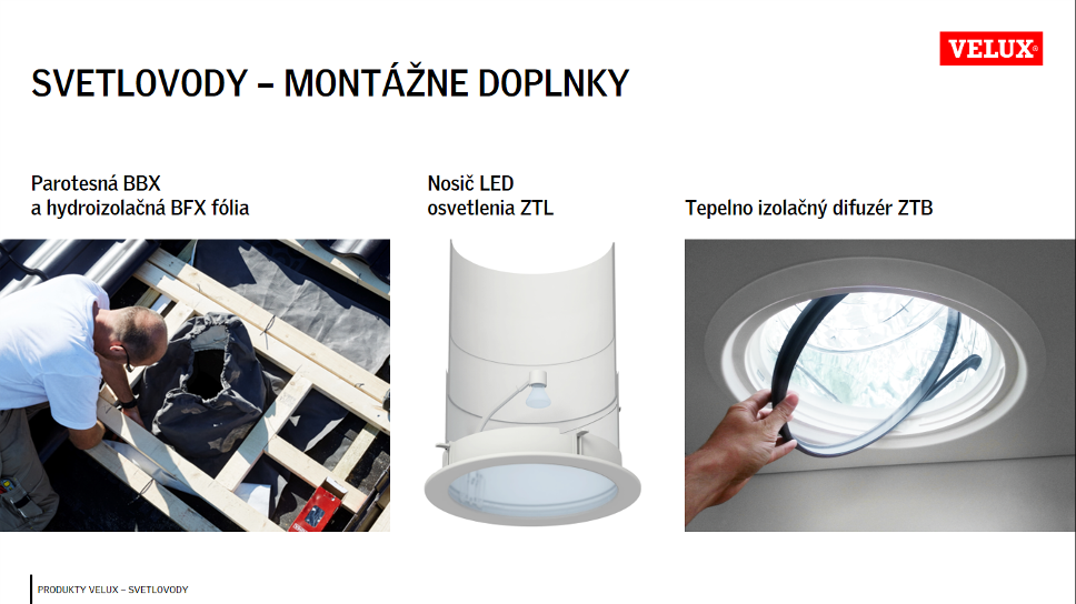 svetlovod montáž u zákaznika PROFI montáž
