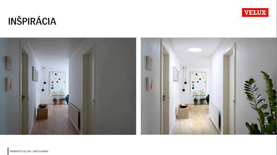 LED nosič osvetlenia pre svetlovod denné svetlo náhrada
